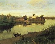 Levitan, Isaak Evening sound oil on canvas